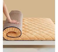 UE-MAOLU Matelas Futon Japonais Extra Doux, Pliable Et Portable, Idéal comme Matelas De Sol, Lit D'appoint pour Le Camping, Le Dortoir Ou Le Salon (Yellow,150 * 200cm)