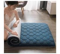 UE-MAOLU Matelas, Matelas De Sol Futon Japonais Portable, Tatami Pliable, Matelas Enroulable, Matelas De Lit Pliable, Doux Et Moelleux, Matelas De Camping(Blue,150x200cm)