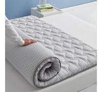 UE-MAOLU Matelas Pliable Japonais, Futon Doux Et Agréable pour La Peau, Matelas De Massage Portable, Antidérapant Et Respirant, Matelas De Camping pour Les Voyages D'agrément (Grey,120x200cm)