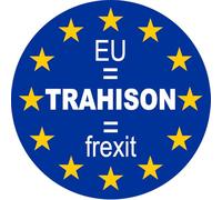 UE - TRAHISON - FREXIT (5x5cm) - Autocollant/Sticker