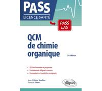 UE1 - QCM de chimie organique - 3e édition - Jean-Philippe Bouillon - Ellipses - broché - Manuel
