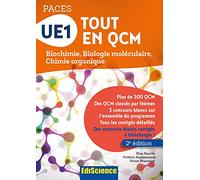 UE1 Tout en QCM - PACES - 2e éd. - Biochimie, Biologie moléculaire, Chimie organique: Biochimie, Biologie moléculaire, Chimie organique