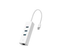 UE330C V1 - Concentrateur (hub) - USB-C, avec Ethernet Gigabit - 3 x SuperSpeed USB 3.0 + 1 x 1000Base-T - de bureau