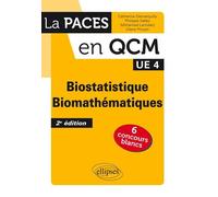 UE4 - Biostatistique - Biomathématiques 3 concours blancs - Mohamed Lemdani - Ellipses - broché - Scolaire / Universitaire