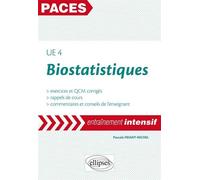 UE4 - Statistiques (exercices et QCM corrigés - rappels de cours) Entraînement intensif, exercices QCM corrigés, rappels de cours - Pascale Friant-Michel - Ellipses - broché - Manuel