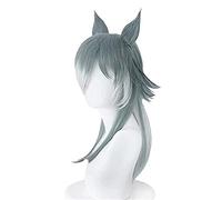 Uearlid Cosplay Wig Beastars Legoshi Perruque avec Oreilles Cosplay Costume Hommes Femmes Résistant À La Chaleur Cheveux Synthétiques Loup Perruques
