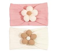UEAVOID 2 pièces Bébé Fille Bandeau, Bandeaux Pour Bébé, Bandeaux Accessoire Cheveux Bebe Fille, Serre Tete Bebe Fille, Bandeaux Bandeau Bebe Fille Arc élastiques, Bébés Coffret Cadeau