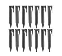 UEAVOID 30 Pièces Piquets de Fixation pour Robot Tondeuse, Crochets Robustes en Plastique pour Câbles de Bordure, Piquet Fil et Fil, Compatibles avec Husqvarna, Gardena, Worx, Bosch, Yard Force