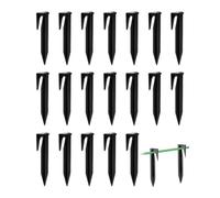 UEAVOID 50 Pièces Piquets de Fixation pour Robot Tondeuse, Crochets Robustes en Plastique pour Câbles de Bordure, Piquet Fil et Fil, Compatibles avec Husqvarna, Gardena, Worx, Bosch, Yard Force