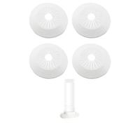UEAVOID Cache-tuyau Rosace (Lot de 4), Ø 100mm. Pour radiateur, plomberie (eau/gaz). Cache les trous mur/sol pour une finition impeccable.