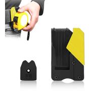 UEAVOID Paquet de 2 supports de ruban à mesurer à verrouillage rapide pour ceinture-ensemble de supports de ruban à mesurer universels, sécurisés et efficaces (noir 2 Pcs)