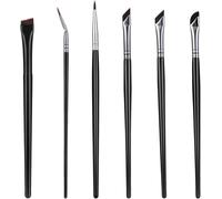 Ueavoid Set De 6 Pinceaux Eyeliner Professionnel À Sourcils Préc Pinceau Fard À Paupières Fin Incliné Pour Eyeliner Sourcils Maquillage Débutant