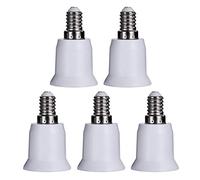 UEB Vis E14 Vers E27 Ampoule Base Adaptateur Convertir Lustre Socket Convertisseur De Support De Lampe Lot De 5 Unités