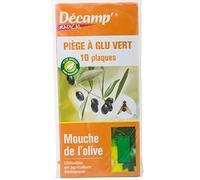 UEBER DECAM Radical 10310 - Piège à Glu Vert Mouche des Oliviers - 10 Pièces