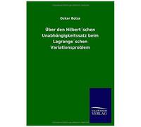 Über Den Hilbert?Schen Unabhängigkeitssatz Beim Lagrange?Schen Variationsproblem