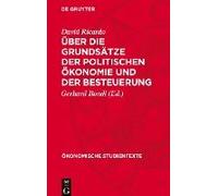 Über Die Grundsätze Der Politischen Ökonomie Und Der Besteuerung