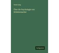 Über Die Psychologie Von Schleiermacher