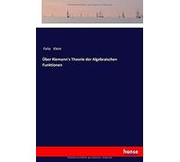 Über Riemann's Theorie Der Algebraischen Funktionen