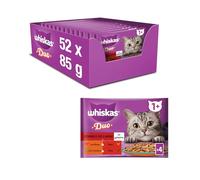 UEBER SRL WHISKAS Duo Mix Savoureux 4 x 85 g 443159, comme sur la Photo