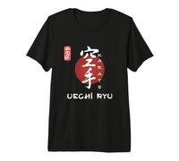 Uechi RYU Karaté pour débutants Motif Calligraphie Japonaise T-Shirt Haut de Gamme