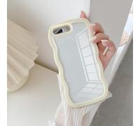 UEEBAI Coque pour iPhone 7 Plus/8 Plus, Housse de Protection Antichoc TPU Bumper avec Militaire Protection Rigide PC Arrière Case Ultra Léger et Mince étui Cover Bords ondulés - Jaune