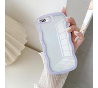 UEEBAI Coque pour iPhone 7 Plus/8 Plus, Housse de Protection Antichoc TPU Bumper avec Militaire Protection Rigide PC Arrière Case Ultra Léger et Mince étui Cover Bords ondulés - Violet