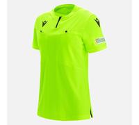 UEFA ARBITRE FEMME - MAILLOT MATCH DAY JAUNE SS - FOOTBALL MACRON M21