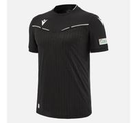 UEFA ARBITRE HOMME - MAILLOT MATCH DAY NOIRE SS - FOOTBALL MACRON 2023/25