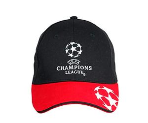 UEFA Champions League - Casquette Rouge et Noir - Taille Unique - Large