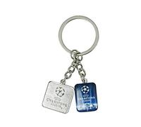 UEFA - CL - Ligue des champions - Porte-clés en 2 parties - Motif logo, multicolore, S