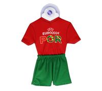 UEFA Euro 2024 Mini kit / mini maillot 17 x 14 cm, avec ventouse, article pour fan de football, championnat d'Europe, produit sous licence officielle, article cadeau (design Portugal)