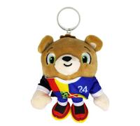 UEFA Euro 2024 - Porte-clés en peluche mascotte Albärt - 12 cm - En PET recyclé, multicolore, 45 mm