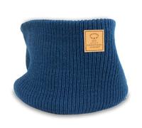 UEFA Tour de cou tricoté pour femme Ligue des Champions - Produit sous licence officielle UWCL - Cache-cou pour homme et femme - Alternative à l'écharpe, excellente idée cadeau de football, bleu,