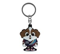 UEFA WOMEN'S EURO AMBALLCOM Mascot Soft PVC Porte-clés avec mascotte 2025, taille 43 x 58 mm, rouge - Souvenir