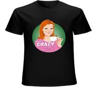UEG Desperate Housewives Susan Gabrielle Tees I Am Not Crazy Print Homme Unisex T-Shirts Graphic Mens Shirt Black M