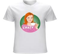 UEG Desperate Housewives Susan Gabrielle Tops I Am Not Crazy Print Homme Unisex T-Shirts Graphic Mens Tee Shirt White M