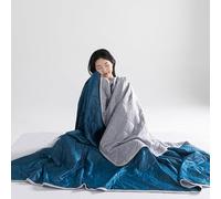 UEGFSIJRF Couette Tissu Cool-Touch, Couverture rafraîchissante Pleine Taille, couettes rafraîchissante for dormeur Chaud, Couette d'été Respirante, légère Douce(Sky Blue,180 * 200cm)