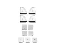 UEGVJIAS décoration de Voiture Compatible avec Tesla pour Model 3 pour Highland 2024 Autocollant Commutateur Fenêtre Poignée Porte Bouton De Levage Ouvert Panneau Garniture ABS Intérieur Voiture(Set)