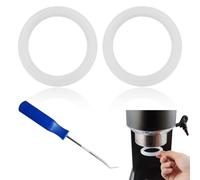 UEIOAVL Unités de brassage Lot de 2 joints en silicone diamètre 47 mm avec crochet de joint spi, compatibles avec les pièces détachées de poignée Delonghi EC680/EC685/EC695/EC820 et autres modèles