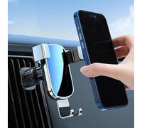 UEMATU Support Téléphone Voiture pour Ford B-Max C-Max S-Max KA Edge Mustang,Rotatif à 360° Réglable Très Stable Porte Telephone Voiture,pour Grille D'aération de Accessoire Voiture,B Silver