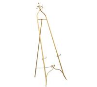 uemlle Chevalet Doré 120 Cm/150 Cm, Chevalet d'artiste Adulte, Peinture Brillante, Support en Métal pour Afficher des Affiches, des Mariages, des Menus, Pliage Facile(Size:150CM,Color:Or)