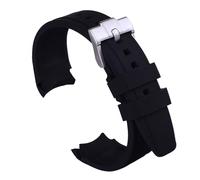 uEmoh Bracelet de montre Moonswatch, incurvé sans espace en silicone souple Omega X Swatch Moonwatch, Speedmaster 20 mm, bracelet de rechange à dégagement rapide pour homme et femme, 20mm, Silicone