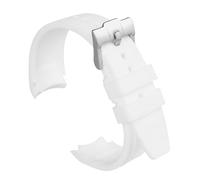 uEmoh Bracelet de montre Moonswatch, incurvé sans espace en silicone souple Omega X Swatch Moonwatch, Speedmaster 20 mm, bracelet de rechange à dégagement rapide pour homme et femme, 20mm, Silicone