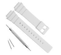 uEmoh Bracelet de rechange étanche en résine naturelle pour montre Casio MRW-200H, blanc, Moderne