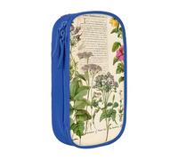 UENFFKDAP Floral in The Old Book Trousse à crayons grande capacité pour étudiant Sac à cosmétiques Convient pour l'école et le bureau, unisexe, bleu, Taille unique, Trousse de maquillage