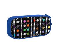UENFFKDAP Glitter Rainbow Polka Dot Stripe Black and White Grande capacité Trousse étudiant Trousse à crayons Trousse à crayons Fermeture éclair Trousse à cosmétiques Convient pour l'école et le