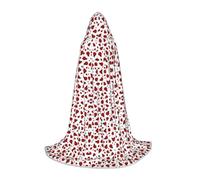 UENFFKDAP (Ladybug) Imprimé Halloween Cape à Capuche pour Adolescents Party Decoration Cape, Taille M Doux et Élastique