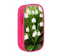 UENFFKDAP Lilies of the Valley Grande Capacité Trousse à crayons Étudiant Trousse à cosmétiques Convient pour l'école et le bureau, Unisexe, rose, Taille unique, Trousse de maquillage