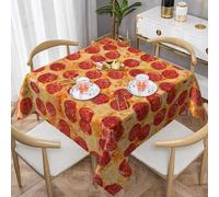 UENFFKDAP Nappe carrée 3D Pizza Pepperoni imperméable et lavable. Les nappes d'intérieur et d'extérieur sont adaptées pour les fêtes, les pique-niques, les repas et les jardins