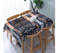 UENFFKDAP Nappe rectangulaire New York City imperméable, lavable et réutilisable. Utilisée dans les restaurants, les fêtes, l'intérieur et l'extérieur. 137 x 183 cm